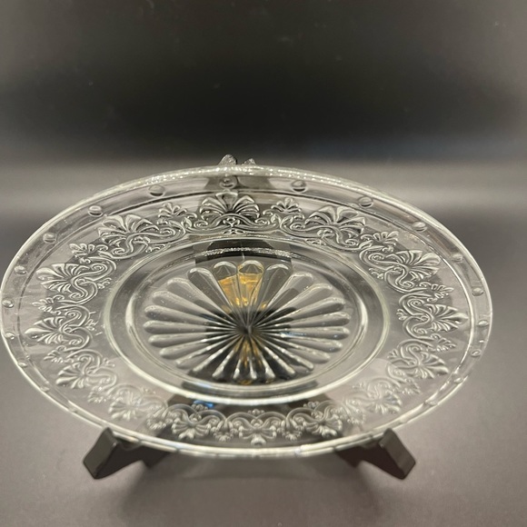Appetizer Plates Pioneer Woman Set Of 4 Clear With Embossed Detail New In Box - Picture 6 of 9